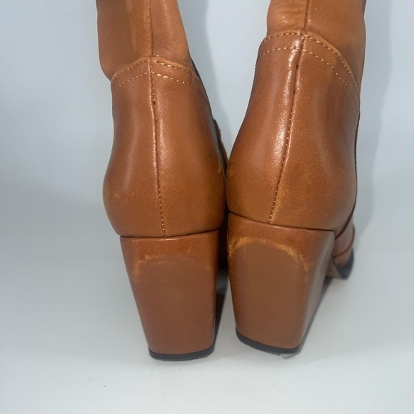 Revolve ALIAS MAE Stevie Boot in Tan Knee High Leather Western Size 37 Eu 6 US - Picture 7 of 11